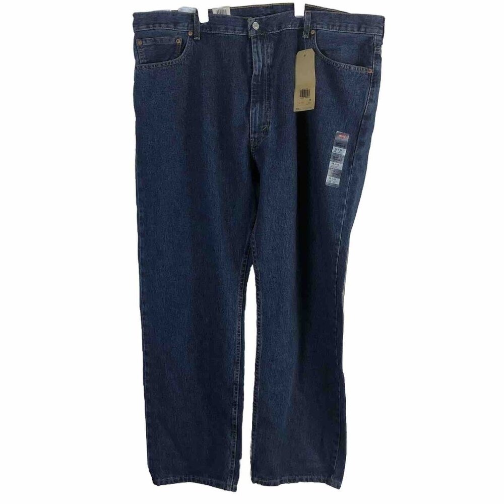 LEVI'S 505 Men's Blue Regular Straight Leg jeans 46x32 Big & Tall Denim NWT